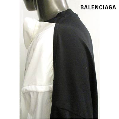 バレンシアガ BALENCIAGA メンズ トップス ロンT 長袖 シャツ ドッキングデザイン・キャンペーンロゴ・マルチプリントロングTシャツ  663058 TKM05 9000