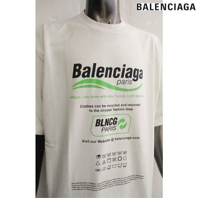 バレンシアガ BALENCIAGA メンズ トップス Tシャツ 半袖 マルチロゴ 