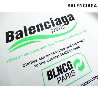 バレンシアガ BALENCIAGA メンズ トップス Tシャツ 半袖 マルチロゴ