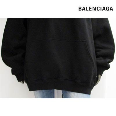 バレンシアガ BALENCIAGA メンズ トップス パーカー フーディー フロント/バックBALENCIAGAバーコードロゴ付オーバーサイズパーカー  651799 TKVE6 1070