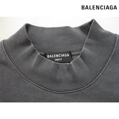 バレンシアガ BALENCIAGA メンズ トップス スウェット 首元ヨレ加工 