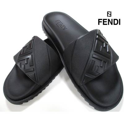 フェンディ FENDI メンズ 靴 サンダル FFズッカ柄型押しライン 