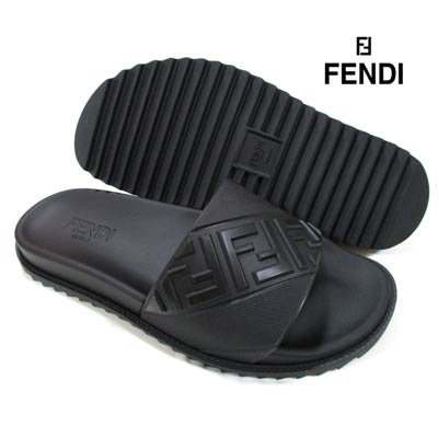 フェンディ FENDI メンズ 靴 サンダル FFズッカ柄型押しライン 