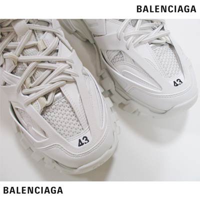 バレンシアガ(BALENCIAGA) メンズ 靴 スニーカー トラックトレーナー フェイクレザー・ラバーレイヤード・ロゴトラックスニーカー 542023