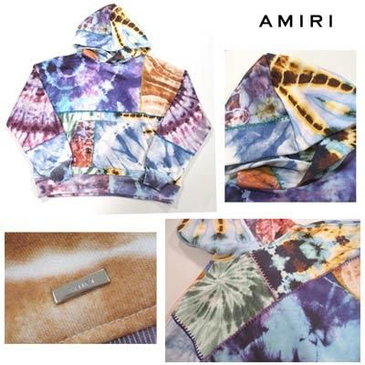 AMIRI タイダイ柄 パーカー S コットン アミリ AMIRI メンズ トップス パーカー setup着可(ボトムス