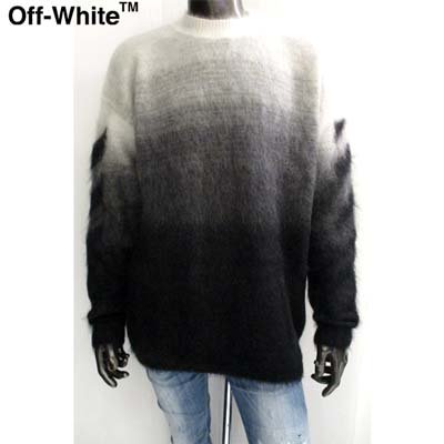 オフホワイト OFF-WHITE メンズ セーター ニット トップス ウール混 ...