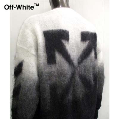オフホワイト OFF-WHITE メンズ セーター ニット トップス ウール混 ...