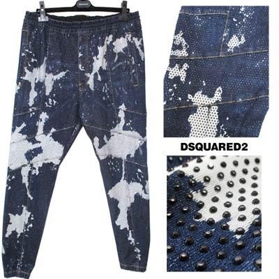DSQUARED2 ペイント加工デニムパンツ ディースクエアード DSQUARED2 ディースクエアード ダメージ
