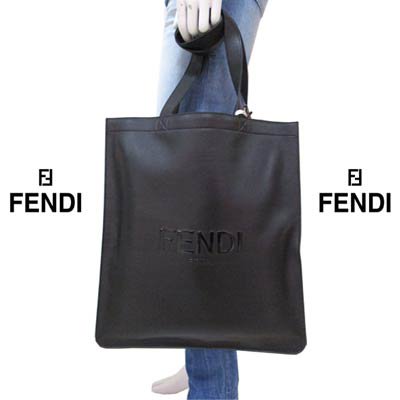 フェンディ(FENDI), メンズ 鞄 バッグ トートバッグ ロゴ ユニセックス可 FENDI ROMAポップアップロゴ付レザートートバッグ  ブラック, 7VA538 - ガッツ オンラインショップ
