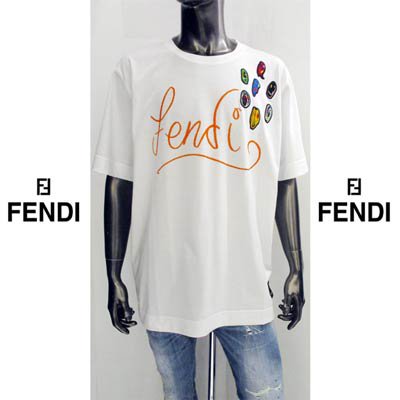 フェンディ(FENDI) メンズ トップス Tシャツ 半袖 ロゴ 2color FENDI ...
