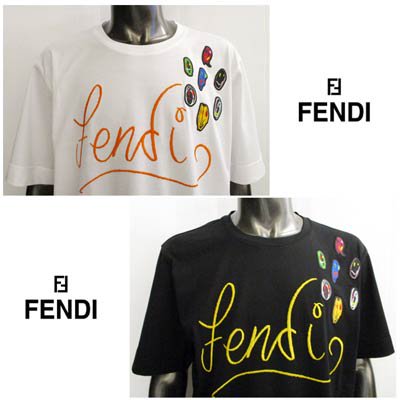 フェンディ(FENDI) メンズ トップス Tシャツ 半袖 ロゴ 2color FENDI ...