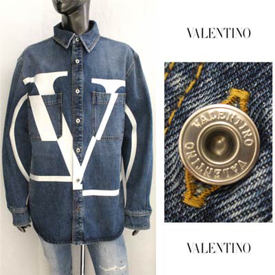ヴァレンティノ(VALENTINO) メンズ トップス シャツ 長袖 ロゴプリント