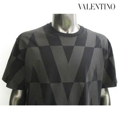 VALENTINO■ヴァレンティノ 総柄ロゴ コットン Tシャツ 半袖 ヴァレンティノ(VALENTINO) メンズ トップス Tシャツ 半袖 ロゴ