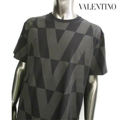 VALENTINO ロゴプリント 半袖Tシャツ VALENTINO - プリント コットン Tシャツ / ブラック / ユニ