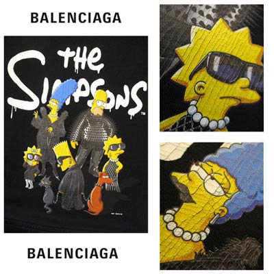 BALENCIAGA simpsons パーカー 1サイズ　バレンシアガパーカー
