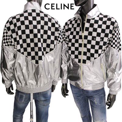 セリーヌ CELINE メンズ アウター ジャケット ロゴ 市松模様