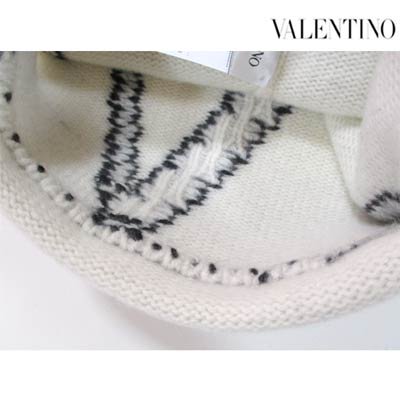 ヴァレンティノ VALENTINO メンズ 小物 帽子 ニットキャップ ロゴ ユニ