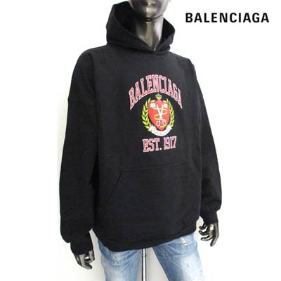 バレンシアガ BALENCIAGA メンズ ムロゴプリント付プルオーバー