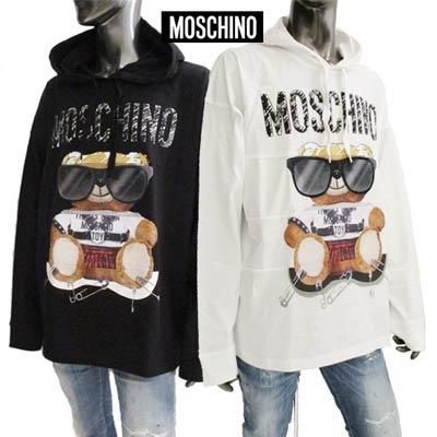 モスキーノ MOSCHINO メンズ トップス パーカー フーディー ロゴ