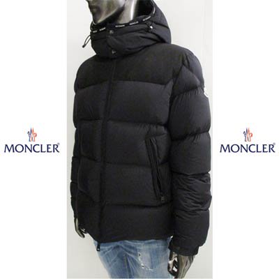 モンクレール MONCLER メンズ アウター ダウン ジャケット ロゴ WARGNIER フード部分MONCLERロゴパイピングデザイン・ボタンロゴ刻印・アームロゴワッペン付ダウンジャケット  1A00060 53333 999