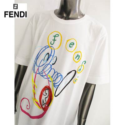 フェンディ FENDI メンズ トップス Tシャツ 半袖 カットソー ロゴ