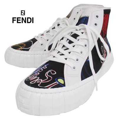 フェンディ FENDI メンズ 靴 スニーカー ロゴ グラフィティアート