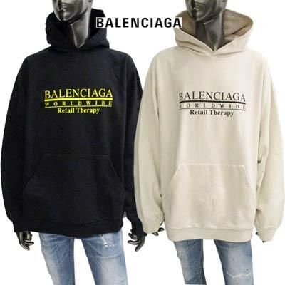 関税込/VIP価格【BALENCIAGA】ロゴパーカー Balenciaga ロゴ パーカー | ブラック | FARFETCH JP