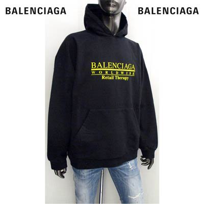 バレンシアガ BALENCIAGA メンズ トップス パーカー フーディー ロゴ