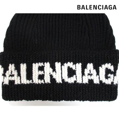 バレンシアガ BALENCIAGA メンズ 帽子 ニット帽 ニットキャップ ロゴ