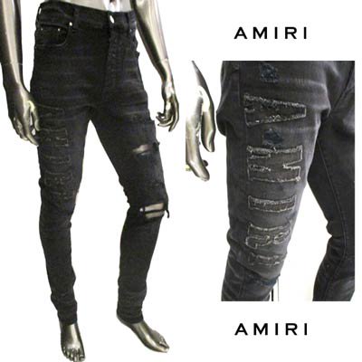 パンツ【新品】  AMIRI / アミリ | ワッペン カーゴ パンツ | 31 | ブラック | メンズ