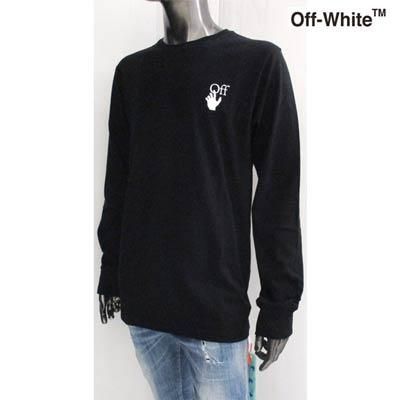 オフホワイト OFF-WHITE メンズ トップス ロンT 長袖 ロゴ チェスト