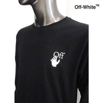 オフホワイト OFF-WHITE メンズ トップス ロンT 長袖 ロゴ チェスト