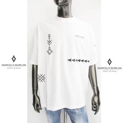 MARCELO BURLON Tシャツ　幾何学模様 MARCELO BURLON Tシャツ幾何学模様