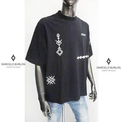 MARCELO BURLON Tシャツ　幾何学模様 マルセロバーロン MARCELO BURLON メンズ トップス Tシャツ 半袖