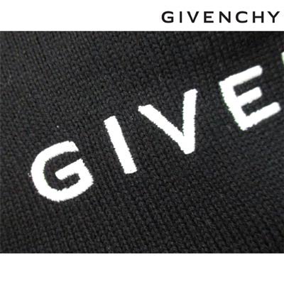 ジバンシー GIVENCHY メンズ 帽子 ニット帽 ニットキャップ ロゴ ユニセックス可GIVENCHYロゴ/GGロゴ刺繍付ニットキャップ