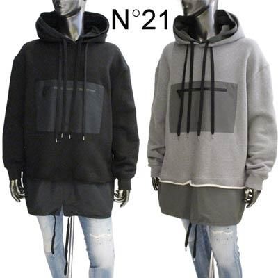 ヌメロヴェントゥーノ N°21 メンズ トップス パーカー ロゴダブル