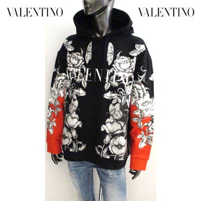 ヴァレンティノ VALENTINO メンズ トップス パーカー フーディー ロゴ ...