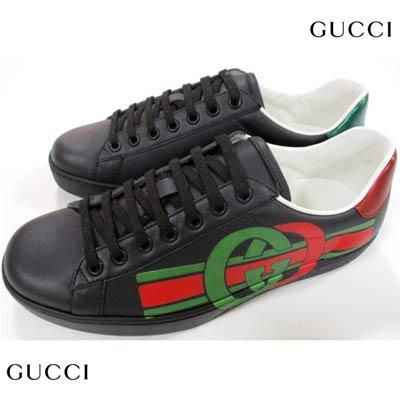 内祝い】 GUCCI ビジネス グッチ メンズ シューズ シェリー スニーカー 