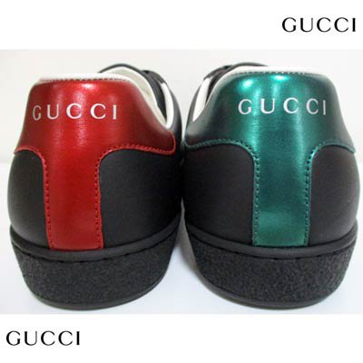 グッチ GUCCI メンズ 靴 スニーカー ローカットスニーカー ロゴ エース シェリーライン・GGロゴプリント・インターロッキングGレザースニーカー  ブラック 576136 A38V0 1064