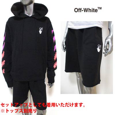 オフホワイト OFF-WHITE メンズ パンツ ハーフパンツ ロゴ setup着可