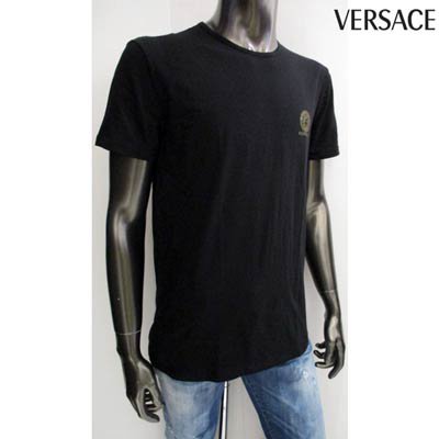 ヴェルサーチ VERSACE メンズ トップス Tシャツ 半袖 ロゴ 2color ※V