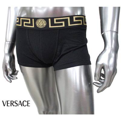 VERSACE アンダーウェアブラックロゴ 2x2-