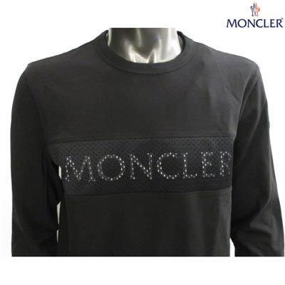 モンクレール MONCLER メンズ トップス ロンT 長袖 ロゴ アームロゴ