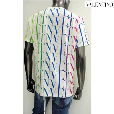 ヴァレンティノ VALENTINO メンズ トップス Tシャツ 半袖 ロゴ 総柄