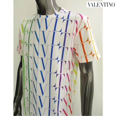 ヴァレンティノ VALENTINO メンズ トップス Tシャツ 半袖 ロゴ 総柄