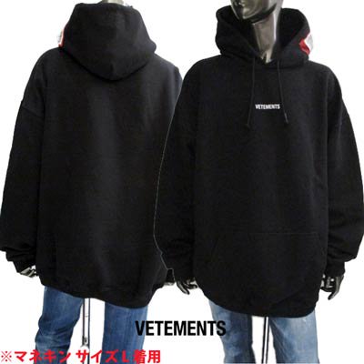 ヴェトモン VETEMENTS メンズ トップス パーカー フーディー ロゴ