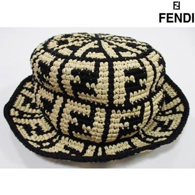 フェンディ FENDI レディース 帽子 ストローハット 麦わら帽子