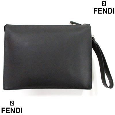 (美品)Fendi ロゴパターン クラッチバッグ フェンディ FENDI メンズ 鞄 バッグ クラッチバッグ ロゴ ユニ