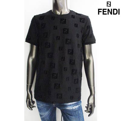 フェンディ FENDI メンズ トップス Tシャツ 半袖 ロゴ ロゴ部分