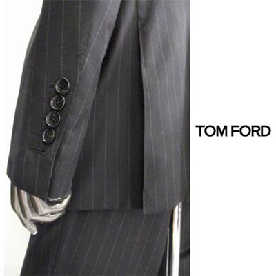 トムフォード TOM FORD メンズ セットアップ スーツ アウター ジャケット ボトムス パンツ 3ピース・ストライプ柄セットアップスーツ  31YA4C 911R32C